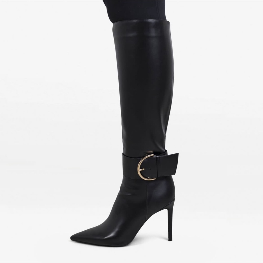Size 12 boots with buckle -Hand designed for local brand